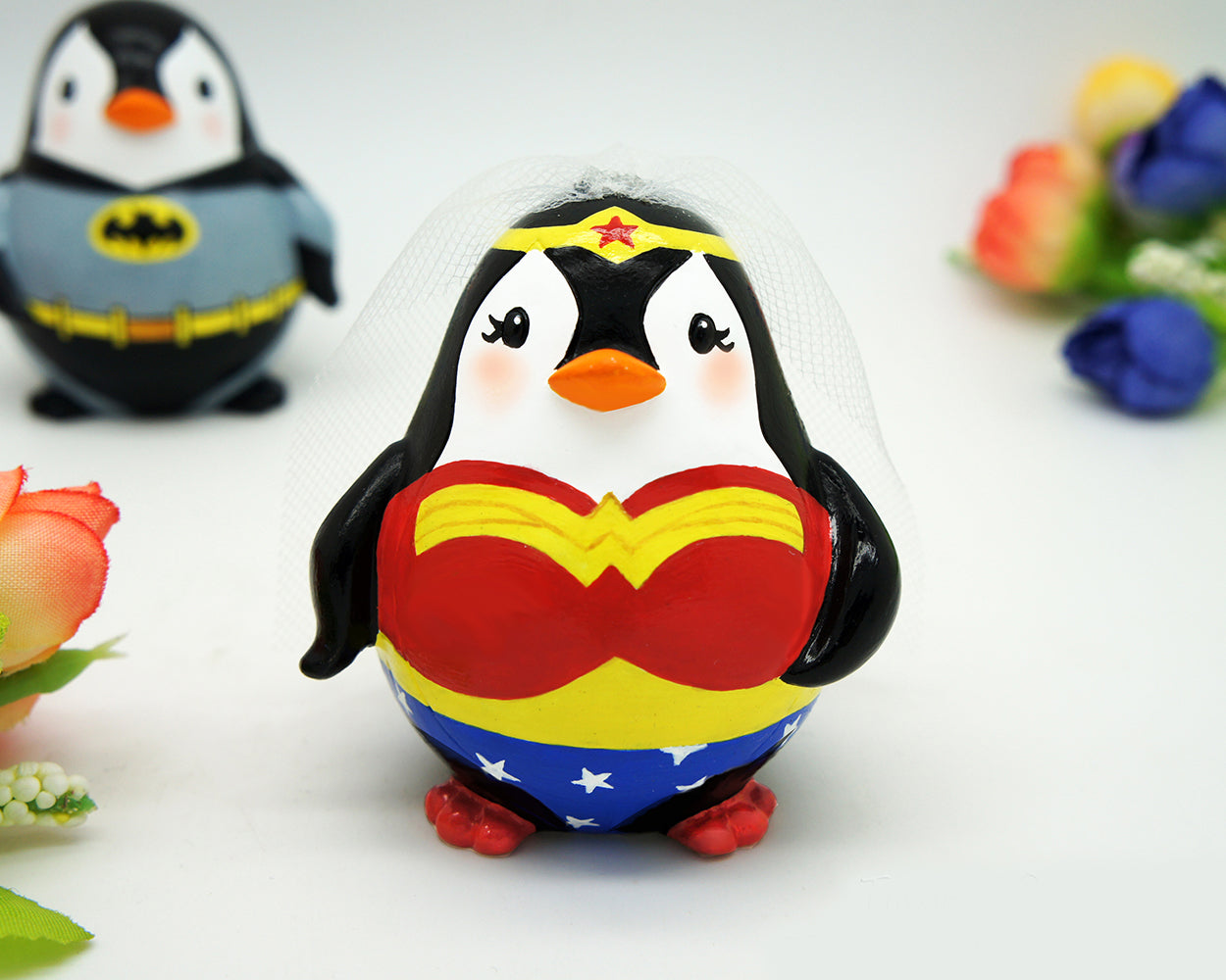 Batman And Wonder Woman Wedding Cake Toppers,Superhero Wedding Cake Toppers
