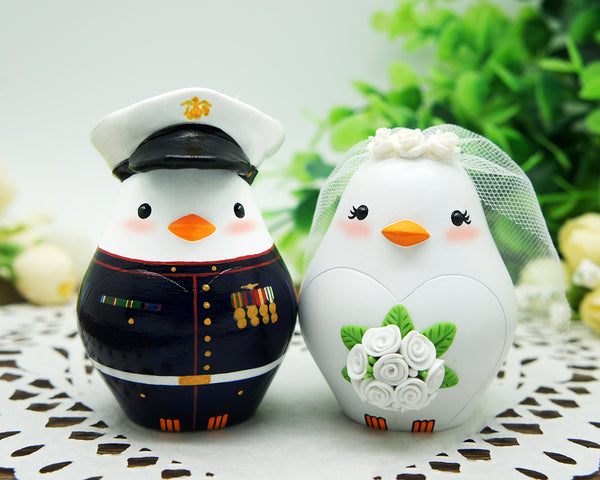 Marine Corps Wedding Cake Toppers,Military Wedding Cake Toppers,Army Officer Wedding Cake Toppers,Love Bird Military Wedding Cake Toppers