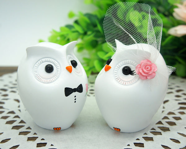 Custom Owl Wedding Cake Toppers