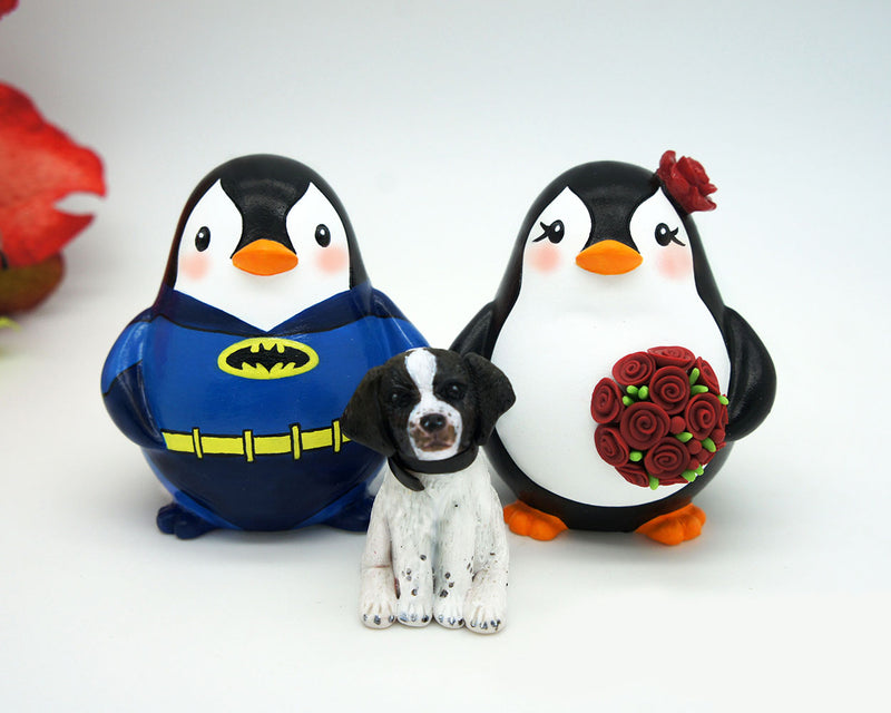 Batman Wedding Cake Toppers -Penguin Wedding Cake Toppers With Batman Theme