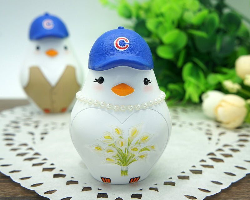Baseball Wedding Cake Toppers-Sports Theme Love Bird Cake Topper