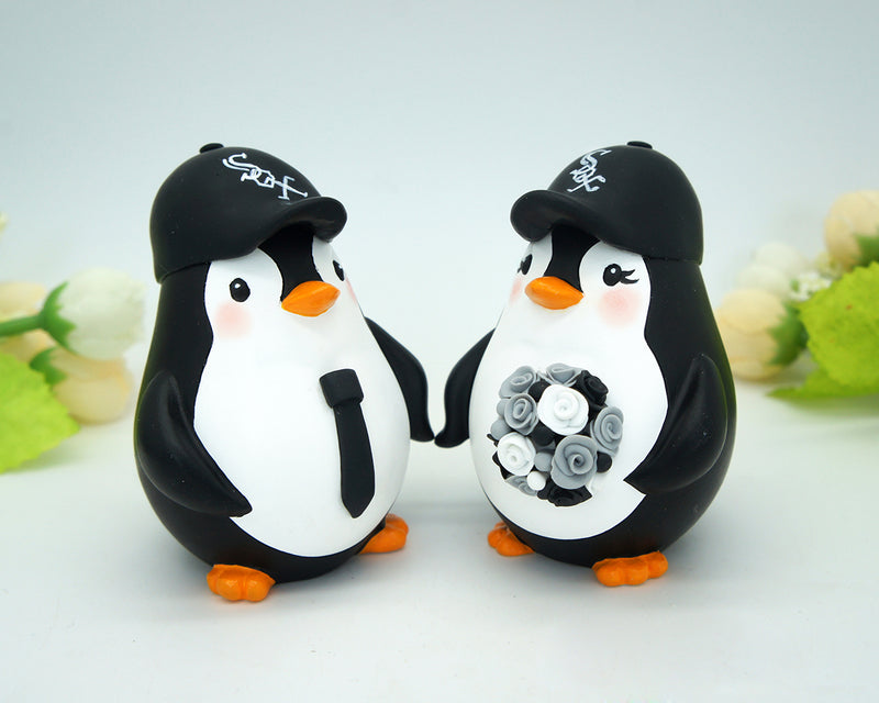 Baseball Wedding Cake Toppers,Sports Wedding Cake Toppers,Penguin Wedding Cake Toppers