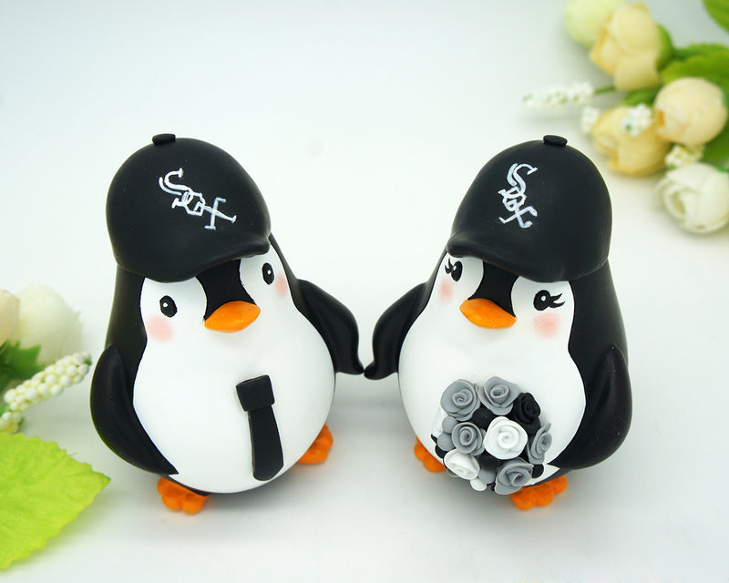 Baseball Wedding Cake Toppers,Sports Wedding Cake Toppers,Penguin Wedding Cake Toppers