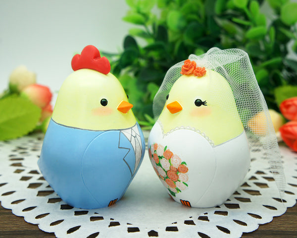 Custom Chicken Wedding Cake Toppers