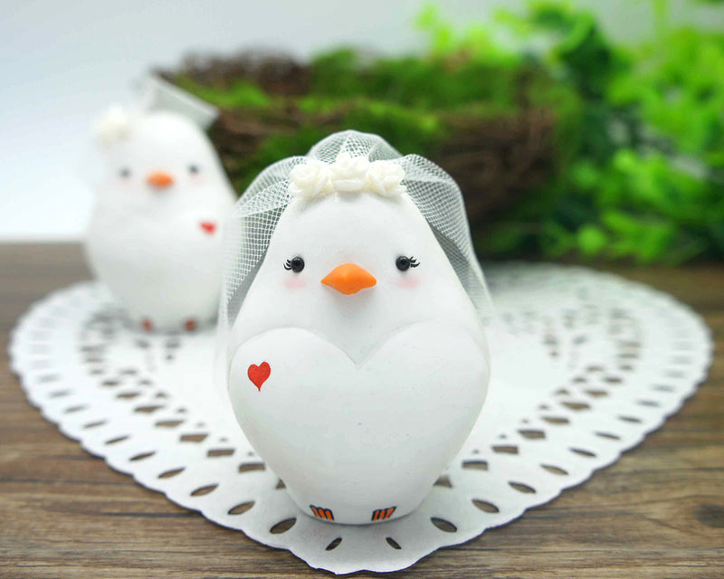 Custom Lesbian Love Bird Wedding Cake Toppers