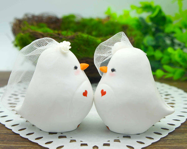 Custom Lesbian Love Bird Wedding Cake Toppers