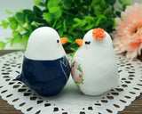 Cute Love Bird Wedding Cake Toppers Coral Theme