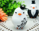 Custom Gothic Love Bird Wedding Cake Toppers--Vintage Bride And Groom Gothic Theme Cake Toppers