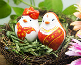 Custom Indian Love Bird Wedding Cake Toppers