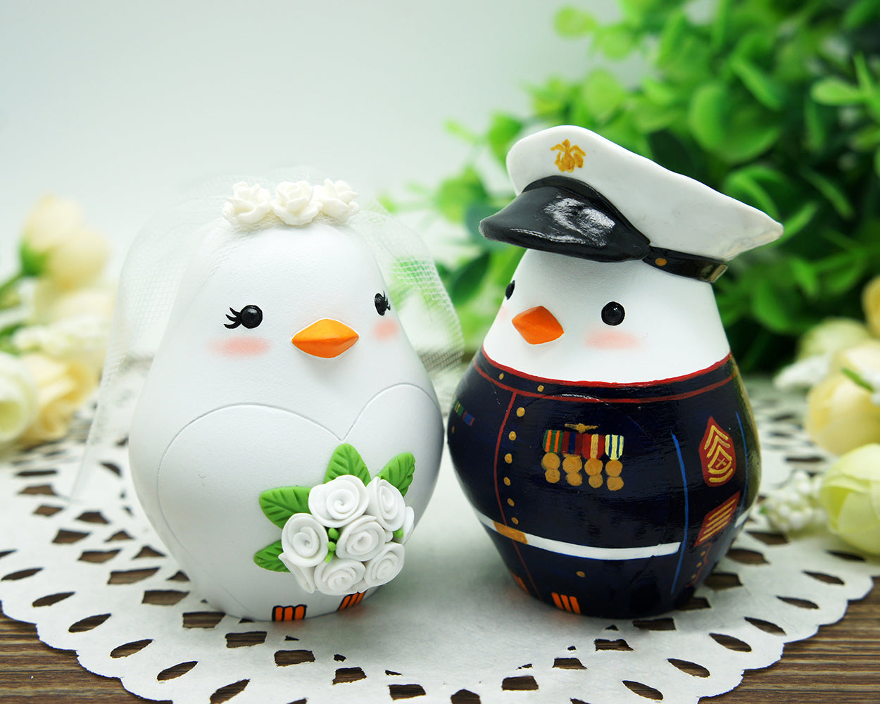 Marine Corps Wedding Cake Toppers,Military Wedding Cake Toppers,Army Officer Wedding Cake Toppers,Love Bird Military Wedding Cake Toppers
