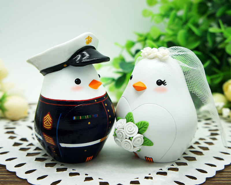 Marine Corps Wedding Cake Toppers,Military Wedding Cake Toppers,Army Officer Wedding Cake Toppers,Love Bird Military Wedding Cake Toppers