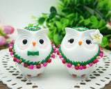Custom Owl Hawaiian Wedding Cake Toppers-Personalised Beach Wedding Cake Toppers Hawaii Theme