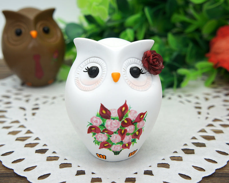 Interracial Wedding Cake Toppers-Funny Owl Wedding Cake Toppers-Bride And Groom Interracial Wedding Cake Toppers
