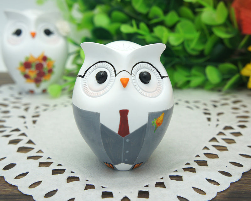 Owl Love Bird Cake Toppers-Personalized Country Bride And Groom Cake Topper Fall Theme