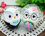 Nerdy Wedding Cake Toppers-Owl Wedding Cake Toppers