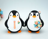 Penguin Wedding Cake Toppers -Custom Bride And Groom Wedding Cake Toppers