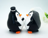 Custom Classic Penguin Wedding Cake Toppers