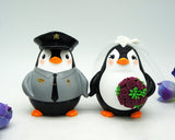 Police Wedding Cake Topper,Penguin Wedding Cake Toppers,Penguin Gift,Wedding Gift