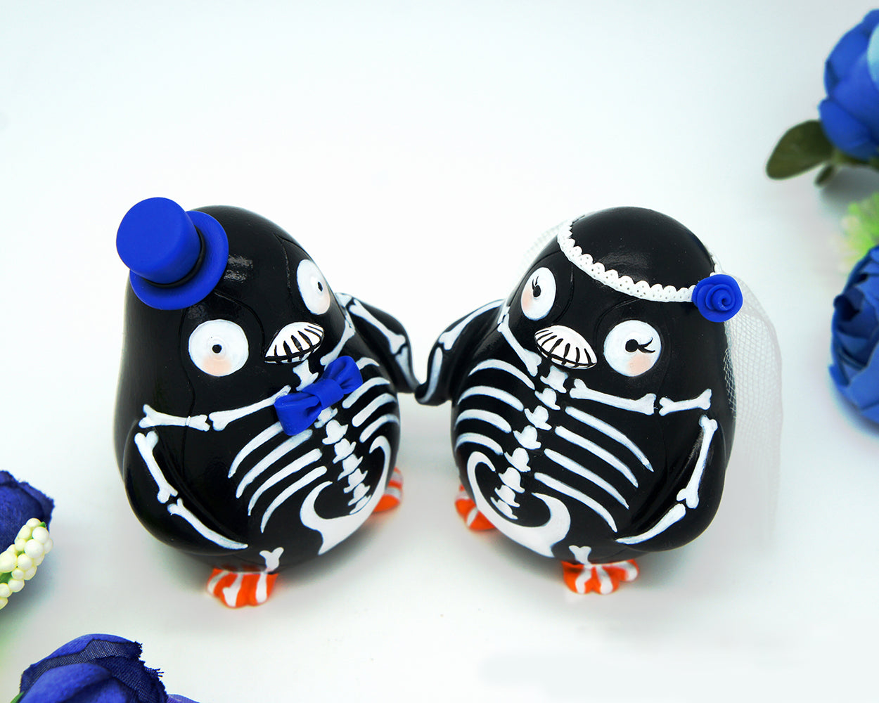 Skeleton Wedding Cake Toppers-Skull Cake Toppers-Halloween   Wedding Cake Toppers-Zombie Wedding Cake Toppers