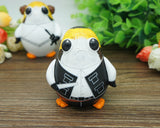 Custom porg star wars bride and groom cake toppers