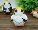 Custom porg star wars bride and groom cake toppers